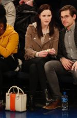 RACHEL BROSNAHAN at Celtics vs Knicks Game in New York 02/01/2019