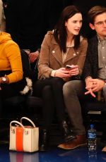 RACHEL BROSNAHAN at Celtics vs Knicks Game in New York 02/01/2019