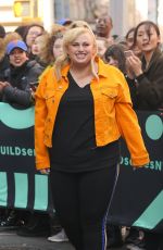 REBEL WILSON Leaves AOL Build in New York 02/08/2019