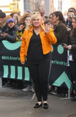 REBEL WILSON Leaves AOL Build in New York 02/08/2019