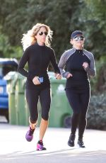 REESE WITHERSPOON Out Jogging in Los Angeles 02/12/2019