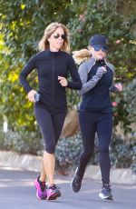 REESE WITHERSPOON Out Jogging in Los Angeles 02/12/2019