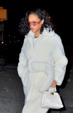 RIHANNA Night Out in New York 02/01/2019