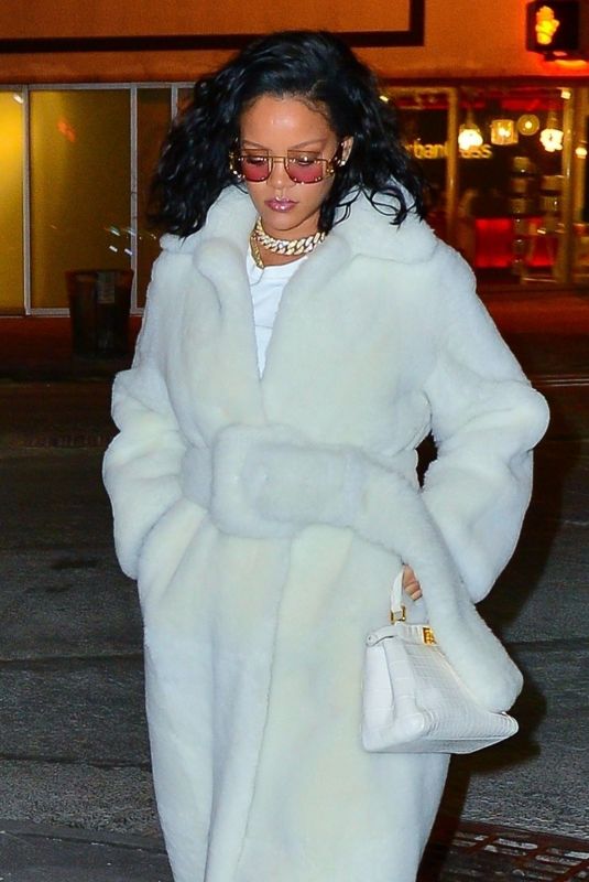 RIHANNA Night Out in New York 02/01/2019