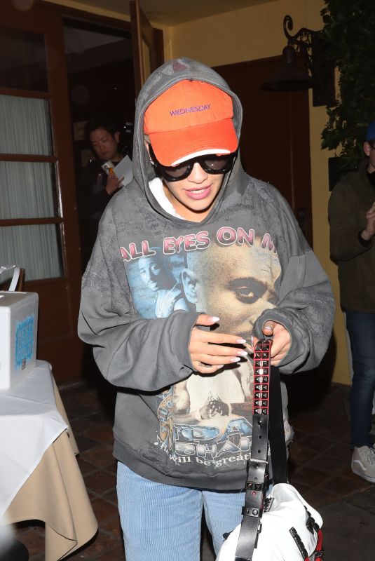 RITA ORA Leaves Ago Restaurant in West Hollywood 02/25/2019