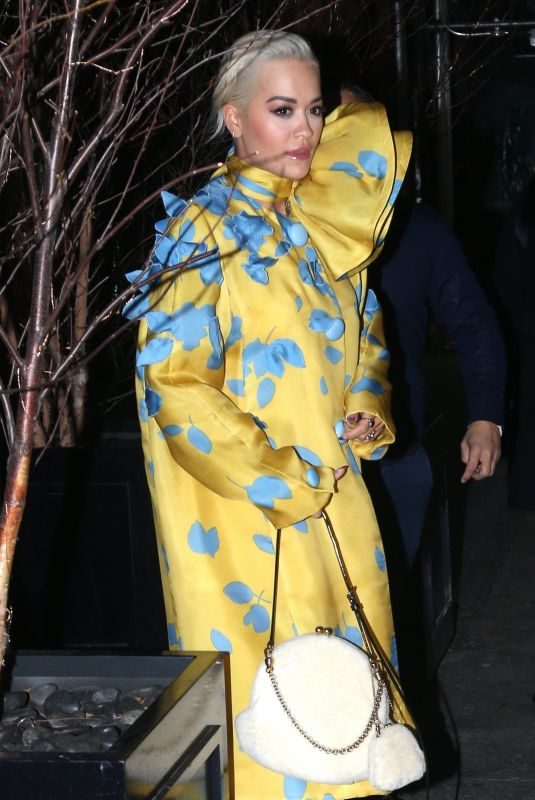 RITA ORA Leaves Mercer Hotel in New York 02/13/2019