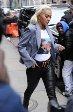 RITA ORA Out and About in New York 02/13/2019
