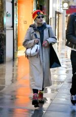 RITA ORA Shopping at Saint Laurent on Rodeo Drive in Beverly Hills 02/15/2019