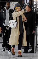 RITA ORA Shopping at Saint Laurent on Rodeo Drive in Beverly Hills 02/15/2019