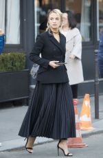 ROSE BERTRAM Leaves Her Hotel in Paris 02/26/2019