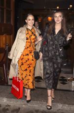ROSE WILLIAMS and SYNNOVE KARLSEN Leaves Vanity Fair EE Rising Star Party in London 31.01.2019