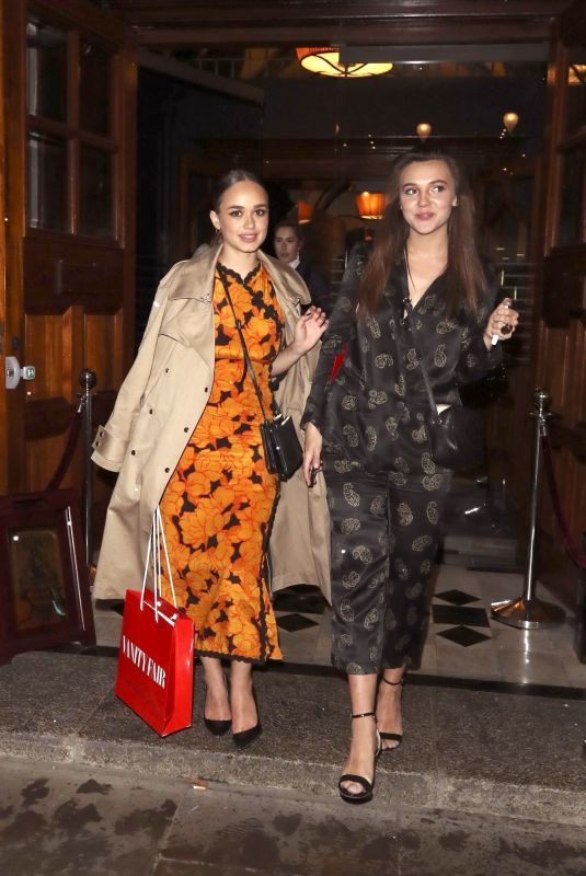 ROSE WILLIAMS and SYNNOVE KARLSEN Leaves Vanity Fair EE Rising Star Party in London 31.01.2019