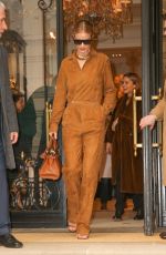 ROSIE HUNTINGTON WHITELEY Leaves Ralph Lauren Fashion Show in New York 02/07/2019