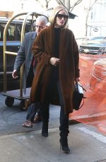ROSIE HUNTINGTON-WHITELEY Out in New York 02/06/2019