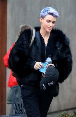 RUBY ROSE Out and About in West Hollywood 02/02/2019