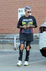 RUBY ROSE Shows off New Color Hairdo Out in Los Angeles 01/31/2019