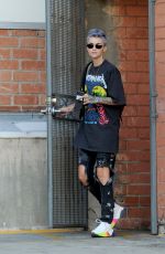 RUBY ROSE Shows off New Color Hairdo Out in Los Angeles 01/31/2019