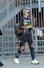 RUBY ROSE Shows off New Color Hairdo Out in Los Angeles 01/31/2019