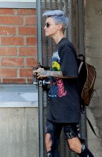 RUBY ROSE Shows off New Color Hairdo Out in Los Angeles 01/31/2019