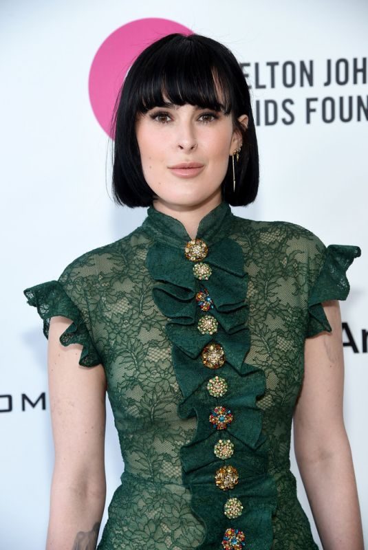 RUMER WILLIS at Elton John Aids Foundation Oscar Party in Hollywood 02/24/2019