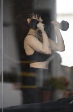 RUMER WILLIS Working Out at a Gym in Hollywood 02/01/2019