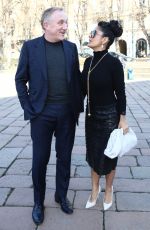 SALMA HAYEK at Bottega Veneta Show in Milan 02/22/2019