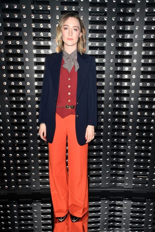 SAOIRSE RONAN at Gucci Fashion Show at LFW in London 02/20/2019