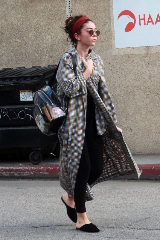 SARAH HYLAND Out and About in Los Angeles 02/20/2019