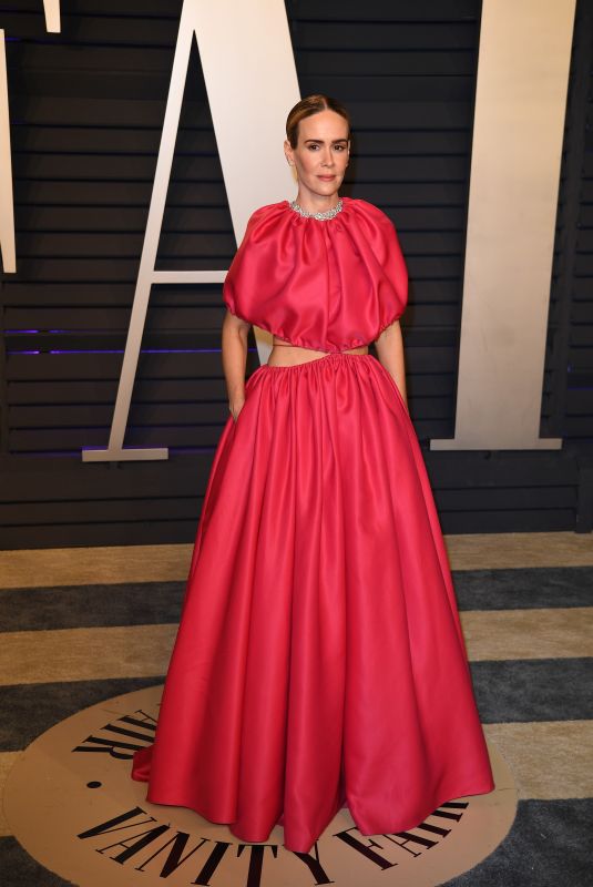 SARAH PAULSON at Vanity Fair Oscar Party in Beverly Hills 02/24/2019