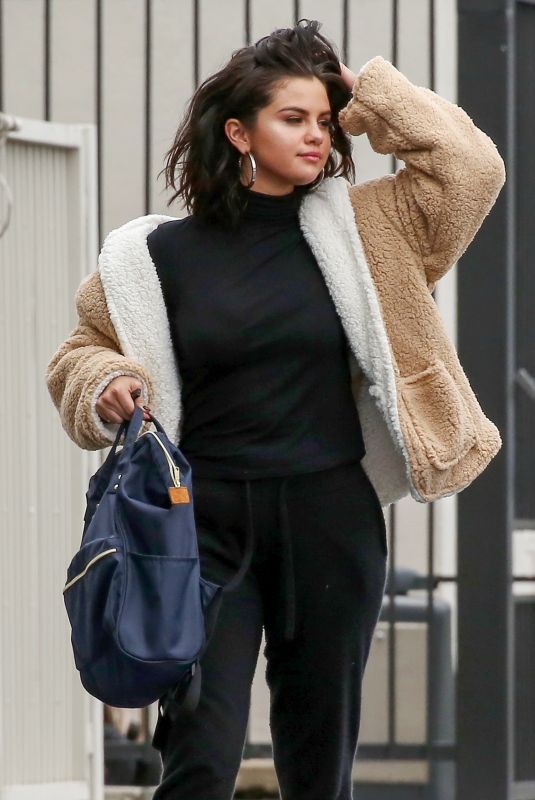SELENA GOMEZ Heading to a Studio in Los Angeles 02/13/2019
