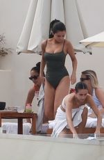 SELENA GOMEZ in Swinsuit at a Beach in Cabo 02/09/2019