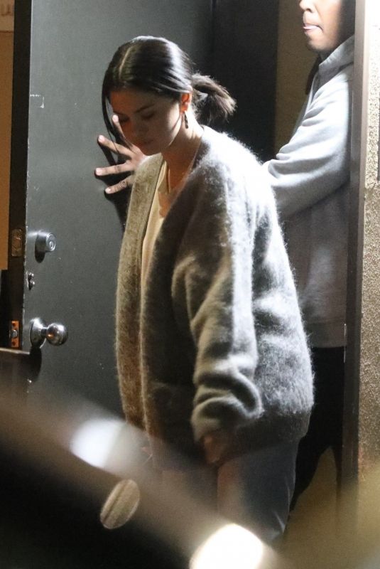 SELENA GOMEZ Leaves Recording Studio in Los Angeles 02/27/2019