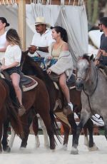SELENA GOMEZ Riding a Horse in Cabo San Lucas 02/11/2019