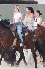 SELENA GOMEZ Riding a Horse in Cabo San Lucas 02/11/2019