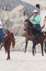 SELENA GOMEZ Riding a Horse in Cabo San Lucas 02/11/2019