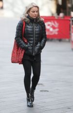 SIAN WELBY Arrives at Global Radio in London 02/12/2019