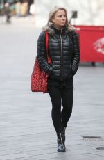 SIAN WELBY Arrives at Global Radio in London 02/12/2019