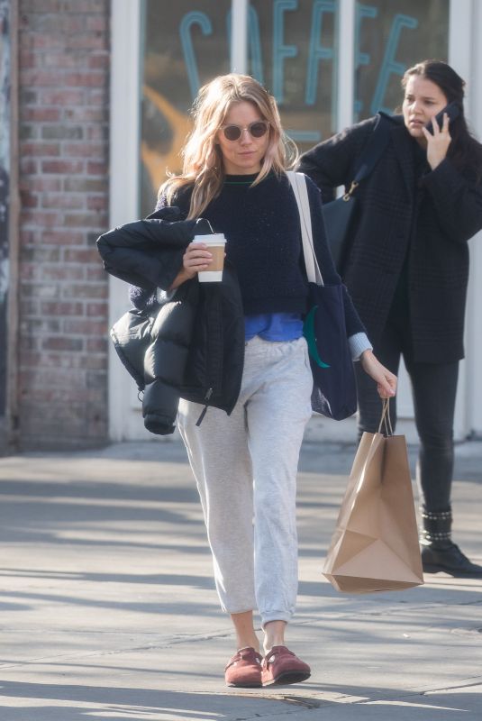 SIENNA MILLER Out in New York 02/15/2019