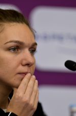 SIMONA HALEP at 2019 WTA Qatar Open Press Conference in Doha 02/15/2019