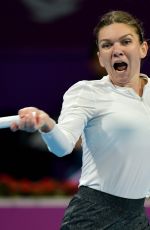 SIMONA HALEP at 2019 WTA Qatar Open Semi-final in Doha 02/15/2019