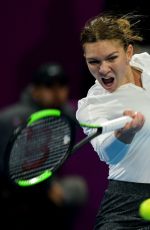 SIMONA HALEP at 2019 WTA Qatar Open Semi-final in Doha 02/15/2019