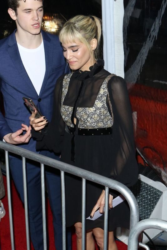 SOFIA BOUTELLA Arrives at Alita: Battle Angel Premiere in Los Angeles 02/05/2019