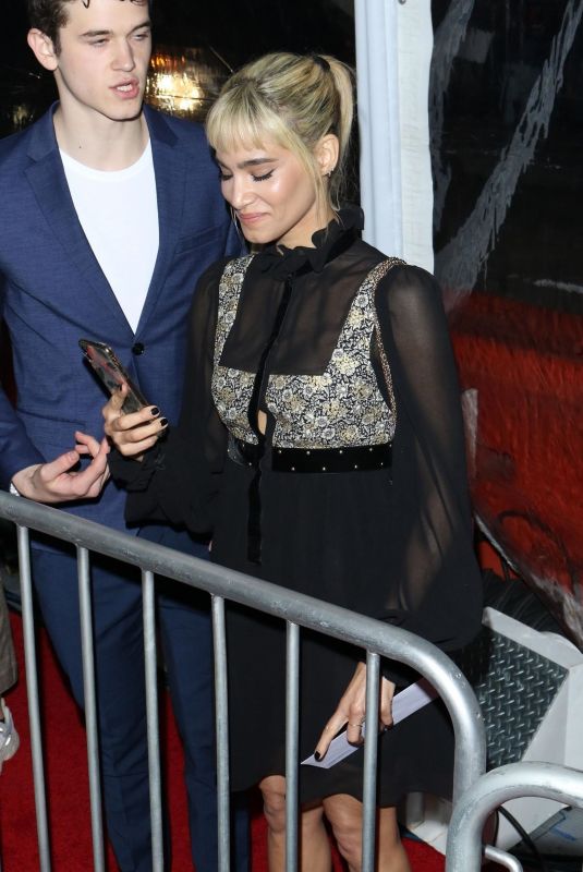 SOFIA BOUTELLA Arrives at Alita: Battle Angel Premiere in Los Angeles 02/05/2019