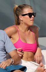 SOFIA RICHIE in a Pink Bikini on a Yacht in Miami 02/17/2019