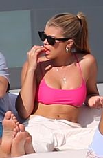 SOFIA RICHIE in a Pink Bikini on a Yacht in Miami 02/17/2019