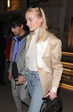 SOPHIE TURNER and Joe Jonas at Arts Club in London 02/15/2019