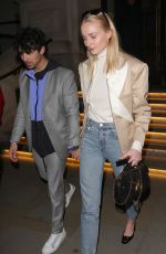 SOPHIE TURNER and Joe Jonas at Arts Club in London 02/15/2019