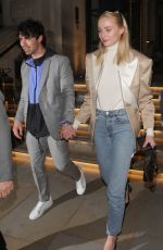 SOPHIE TURNER and Joe Jonas at Arts Club in London 02/15/2019
