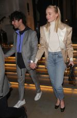 SOPHIE TURNER and Joe Jonas at Arts Club in London 02/15/2019