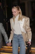 SOPHIE TURNER and Joe Jonas at Arts Club in London 02/15/2019